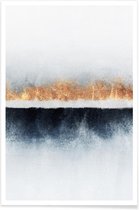 JUNIQE - Poster Horizon -30x45 /Blauw & Wit