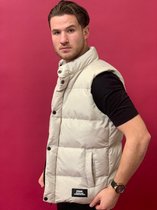 RYMN bodywarmer creme zwart BW011 size M