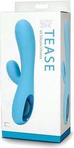 UltraZone Tease 6x Rabbit Style Silicone Vibe - Blue