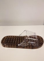 KV Footwear Hoge kwaliteit pvc Antislip Badmassage Slippers - acupunctuur Slippers - Zwart - Maat 34/36