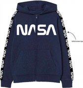 Nasa sweater - vest met rits - blauw - Maat 134 / 9 jaar