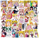 Sailor moon - Sailor moon stickers - 50 stuks - Sailor Moon Manga - Sailor Moon eternal edition - Anime Stickers - Anime Merchandise