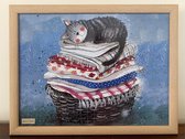 Alex Clark Schootkussen Kat ~Laundry Basket Lap Tray'