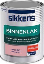 Sikkens Binnenlak - Verf - Hoogglans - Mengkleur - RAL3015 - 1 liter