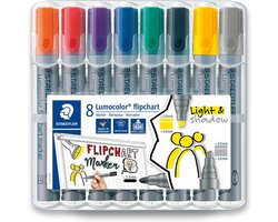 Staedtler Marqueur flipchart Lumocolor - Boîte de 8 pièces