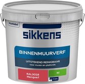 Sikkens - Binnenmuurverf - Muurverf - Mengkleur - Mat - RAL3018 - 5L