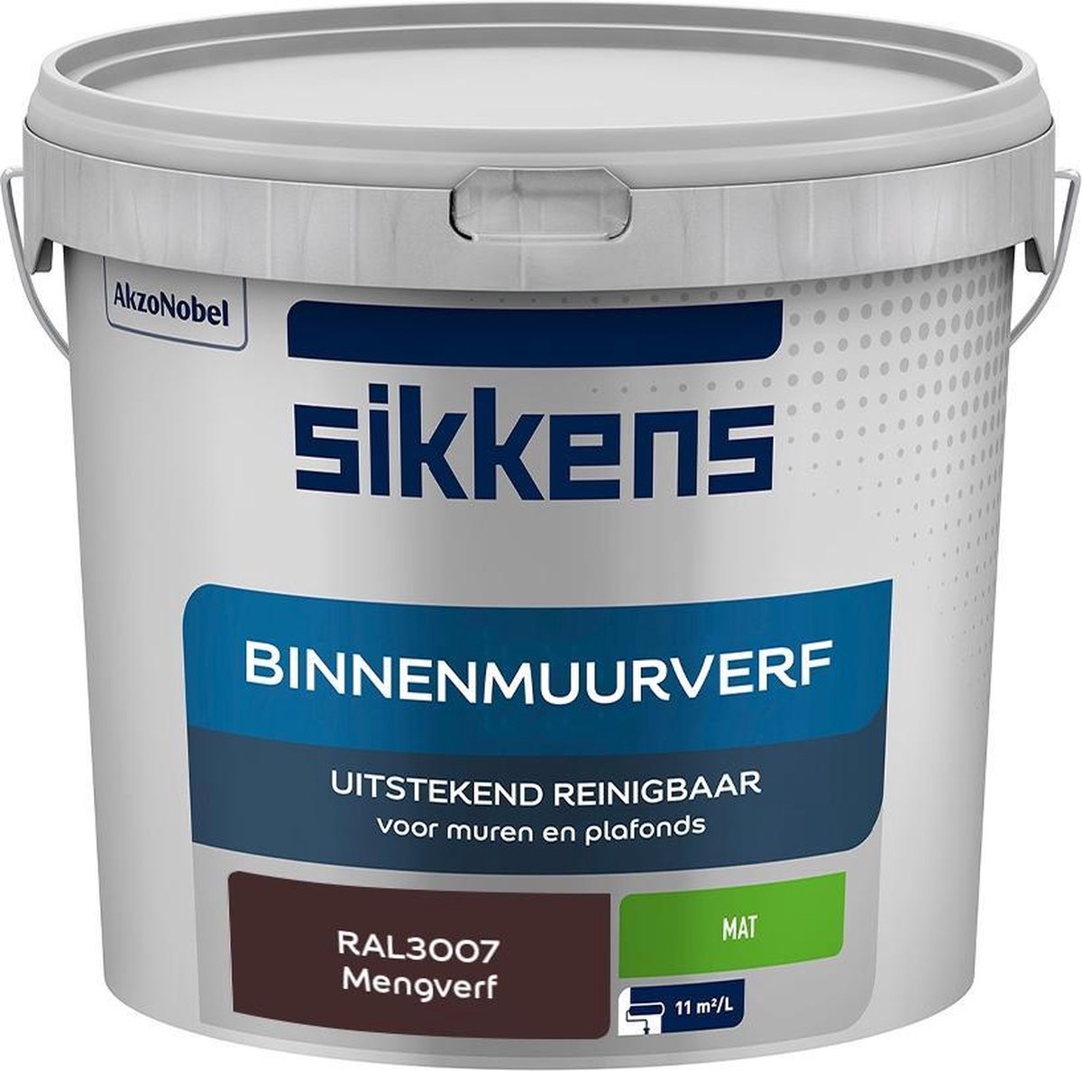 Sikkens Binnenmuurverf Muurverf Mengkleur Mat RAL3007 5L