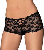 Obsessive Letica Shorties - Erotisch Onderbroek - Maat S/M - Zwart