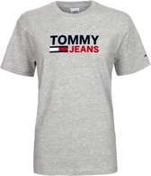 Tommy Hilfiger Jeans Classic Tee - T-shirt korte mouw - Crew hals - 100% katoen - grijs - XL