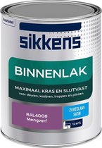 Sikkens Binnenlak - Verf - Zijdeglans - Mengkleur - RAL4008 - 1L