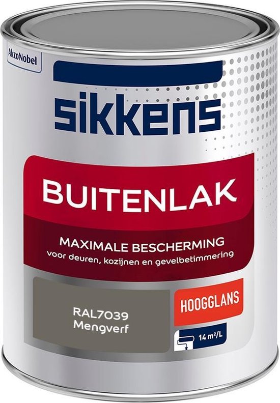 rekenmachine Uitgaven vloeistof Sikkens Buitenlak - Verf - Hoogglans - Mengkleur - RAL7039 - 1 liter |  bol.com