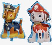 Paw patrol-Marshall-Chase-folie-Ballon- set 2 stuks