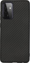 Carbon Softcase Backcover Samsung Galaxy A72 hoesje - Zwart