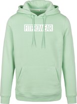 FitProWear Trui Heren Block - Mint - maat XL - Mannen - Hoodie - Trui  - Sweater - Sporttrui - Sportkleding - Casual kleding - Trui Heren - Mint trui - Katoen / Polyester - Trui Ca