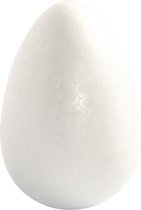 Eieren, H: 12 cm, wit, 5 stuk/ 1 doos