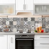 Crearreda – Keuken Achterwand XXL Sticker Azulejos Vintage – Muursticker - 180 x 45 cm