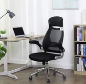 MIRA Home - Ergonomische bureaustoel - Bureaustoel - Bureaustoelen voor volwassenen - Zwart - Mesh - 50x51x126,5 cm