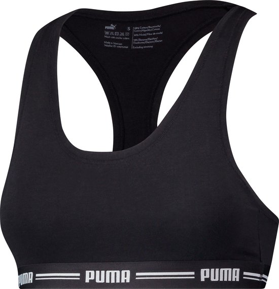 PUMA PUMA WOMEN RACER BACK TOP 1P HANG Soutien-gorge pour femme - Noir - Taille S