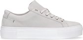 Manfield - Heren - Beige nubuck sneakers - Maat 45