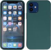 DiLedro - TPU Schokbestendig Apple iPhone 12 (Pro) Anti-Shock 2.0mm backcover - iPhone 12 (Pro) silicone case - iPhone 12 (Pro) Soft TPU - Beschermhoes - iPhone 12 (Pro) achterkant hoesje - Groen