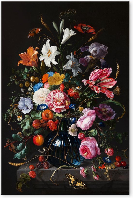 Vase avec fleurs - Jan Davidsz de Heem - Peinture sur toile