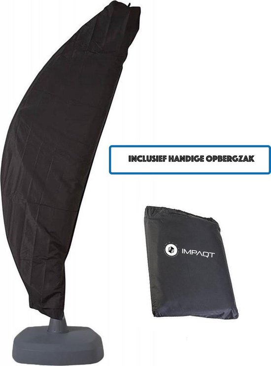 Parasolhoes voor zweefparasol - 265 cm Premium Quality Zwart - diameter  parasol 250/350 cm | bol.com