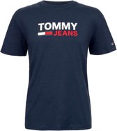 Tommy Hilfiger Jeans Classic Tee - T-shirt korte mouw - Crew hals - 100% katoen - navy - M