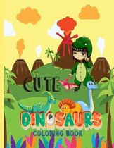 Cute Dinosaur Coloring Book