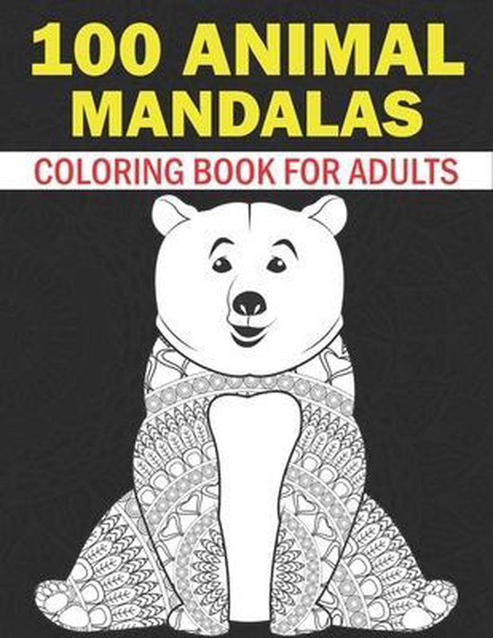 bol.com | Animal Mandalas Coloring Book For Adults: 50 ...