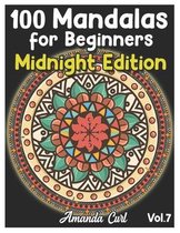 100 Mandalas for Beginners Midnight Edition