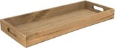 Gepersonaliseerde houten dienblad rechthoek 20x50x5cm - Serveerplank - gepersonaliseerd - bedienen - bediening- horeca - serveren