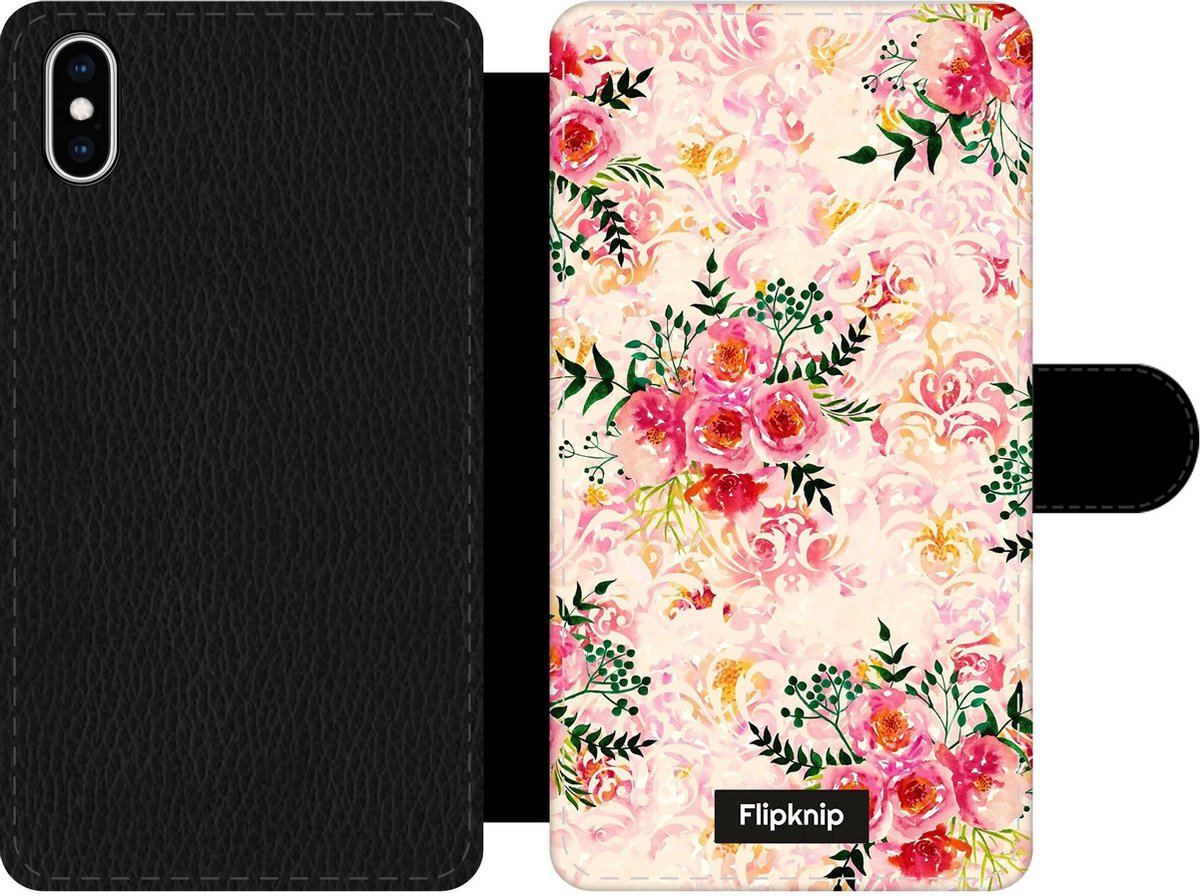 Wallet case - geschikt voor iPhone Xs Max - Floral N°4