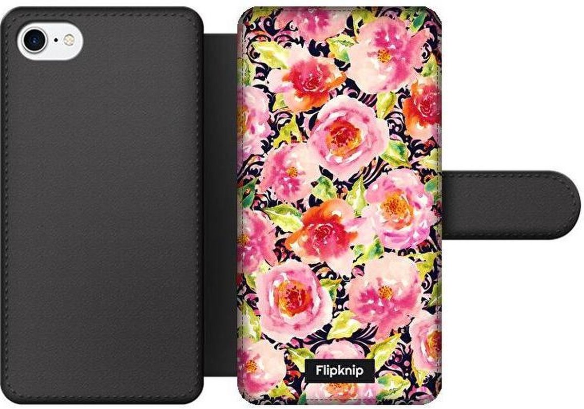 Wallet case - geschikt voor iPhone 7 - Floral N°3
