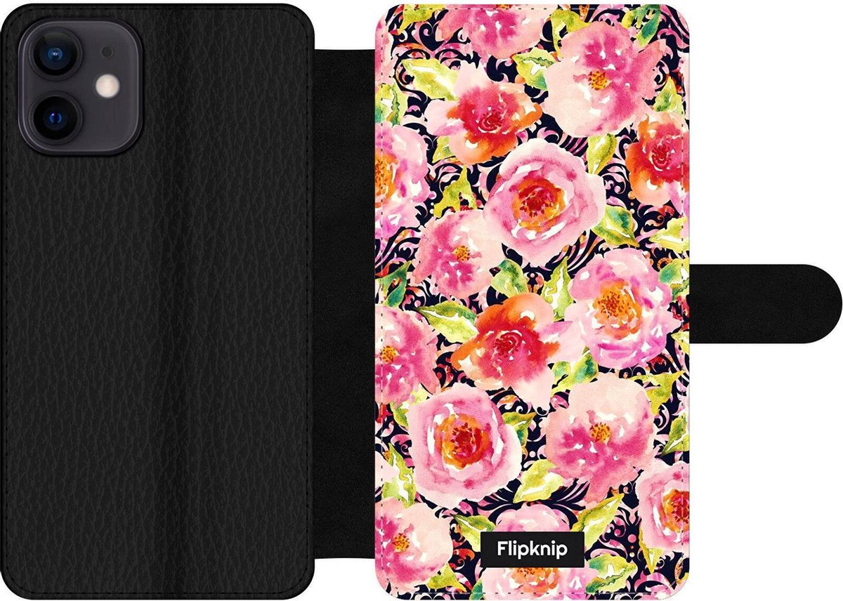 Wallet case - geschikt voor iPhone 12 Mini - Floral N°3