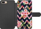 Wallet case - geschikt voor iPhone 8 Plus - Floral N°2