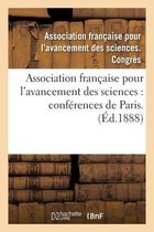 Association Française Pour l'Avancement Des Sciences: Conférences de Paris. 35