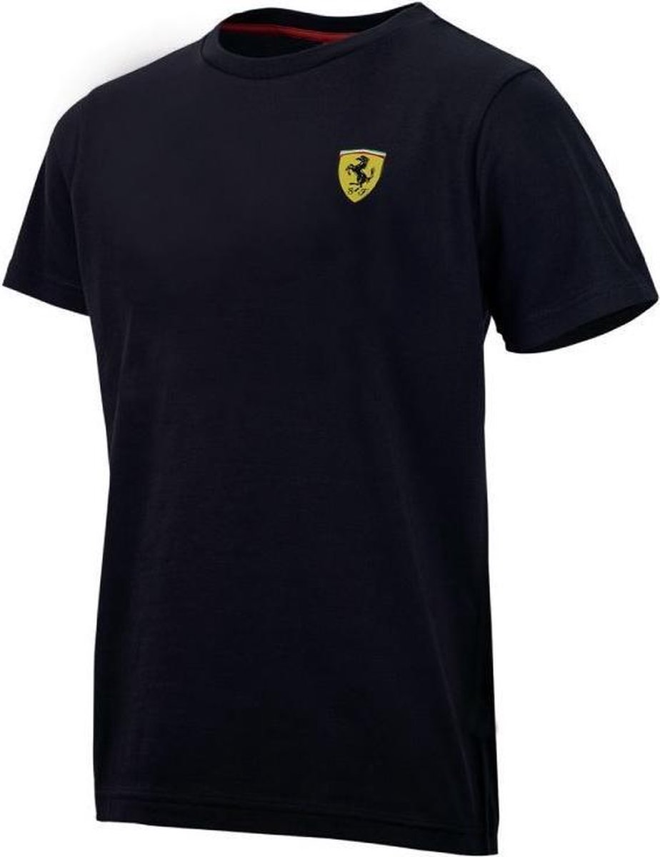 Scuderia Ferrari Men Scudetto T-shirt Black-5 L - T-shirt / Polo