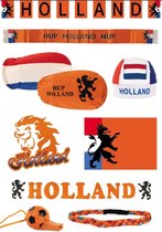 EK/WK versier pakket + Gratis 3 Oranje vlaggen op stok
