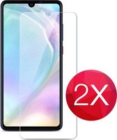 2X Screen protector - Tempered glass screenprotector voor Huawei P30 Lite  -  Glasplaatje voor telefoon - Screen cover - 2 PACK