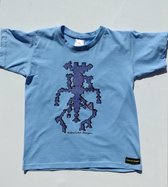 Anha'Lore Designs - Alien - Kinder t-shirt - Lichtblauw - 7/8j