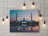 Sjeik Zayed moskee Abu Dhabi - Foto op plexiglas - 80 x 60 cm