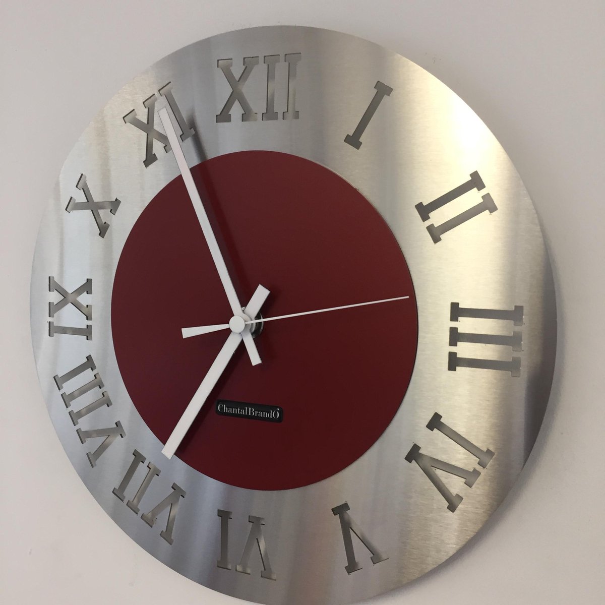 Wandklok ROMA ROSSO MODERN DESIGN