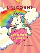 Libro da colorare con unicorni per i bambini