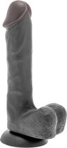 DILDO ZWART ZACHT (18 CM)