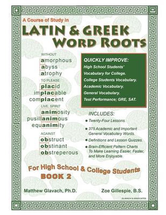 Latin & Greek Word Roots for High School and College Student ... - cover
