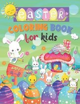 Easter Coloring Book for Kids Ages 4-8: 50 Easy Designs with Spring Scene Including Chicks, Bunnies, and Easter Eggs