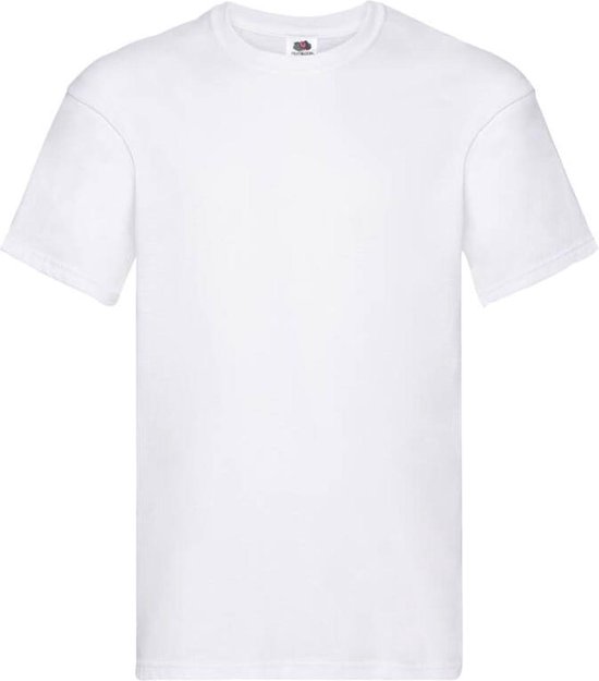 Blanco T-shirt - wit shirt - ronde hals - maat S - 1 stuk