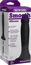 Smooth Silicone - Black - Double Dildos