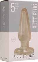 Butt Plug - Basic - 5 Inch - Glass - Butt Plugs & Anal Dildos