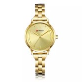 Dames horloge – Quartz - Ø32mm - Goudkleurig - Curren ® giftbox – 1 jaar garantie